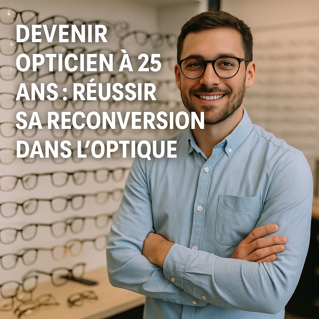 Devenir opticien à 25 ans : réussir sa reconversion dans l'optique